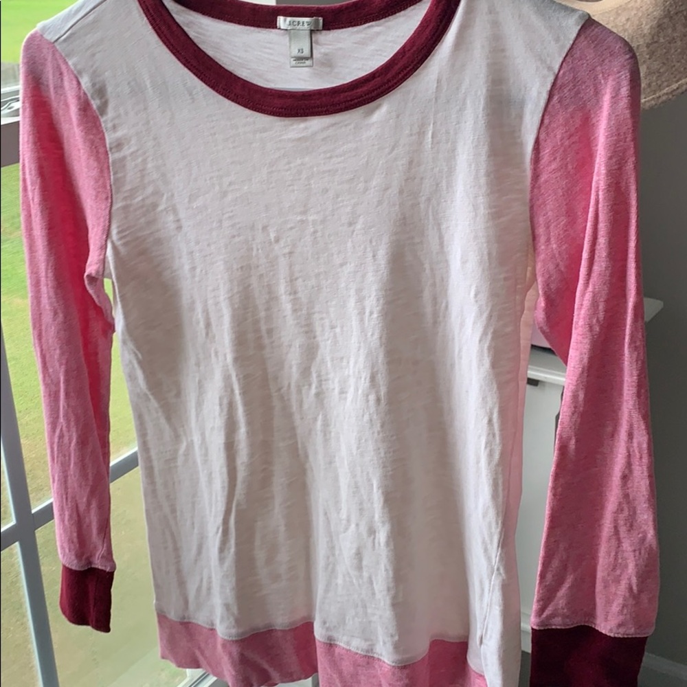 J crew baseball style tee